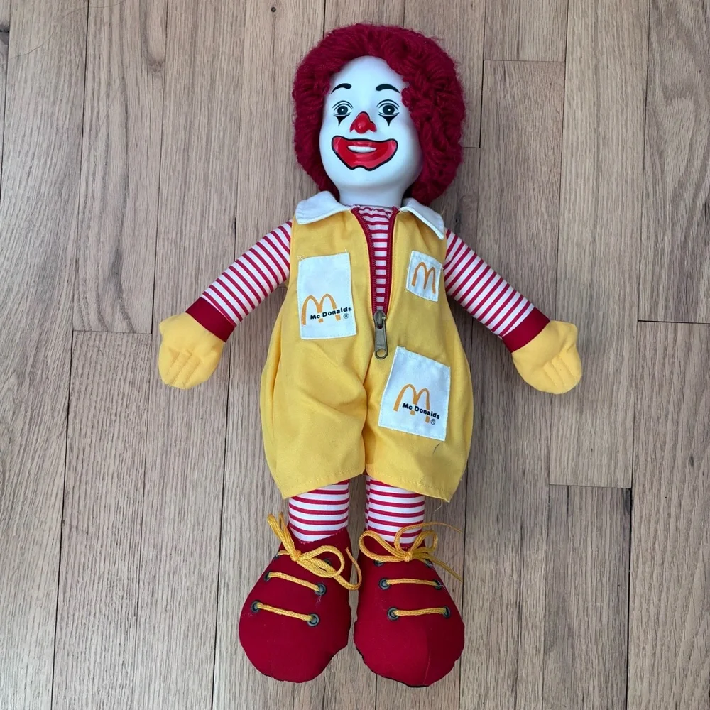 RARE New Vintage Clown RONALD MCDONALD, Doll, 1984, McDonald’s, 17 inch